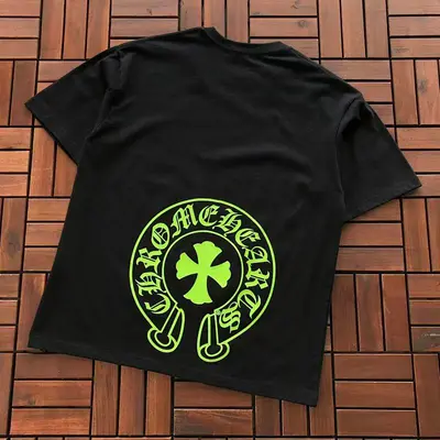 ￥~85 CH🔥OM🔥 HE🔥RTS T-SHIRT 77040848 (im 176CM 58KG iwear size M in the photo)