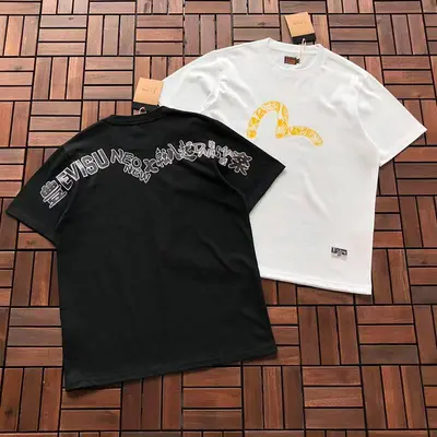 ￥~115 EVISU T-SHIRT 66040988 (im 185CM 80KG iwear size L in the photo)