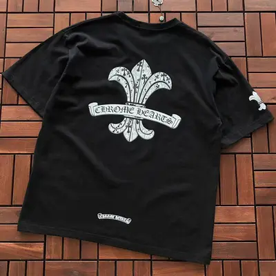 ￥~85 CH🔥OM🔥 HE🔥RTS T-SHIRT 77040847 (im 176CM 58KG iwear size M in the photo)