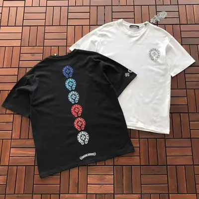 ￥~85 CH🔥OM🔥 HE🔥RTS T-SHIRT 77040837 (im 176CM 58KG iwear size M in the photo)