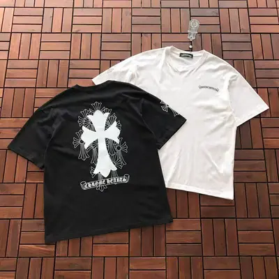 ￥~85 CH🔥OM🔥 HE🔥RTS T-SHIRT 77040820 (im 176CM 58KG iwear size M in the photo)