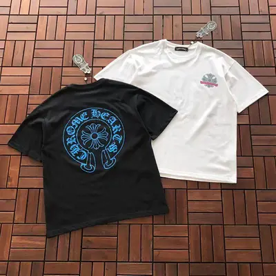 ￥~85 CH🔥OM🔥 HE🔥RTS T-SHIRT 77040814 (im 176CM 58KG iwear size M in the photo)
