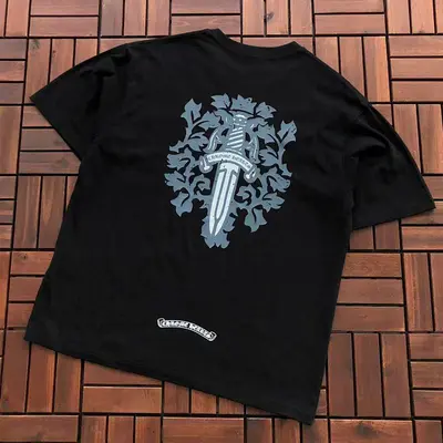 ￥~85 CH🔥OM🔥 HE🔥RTS T-SHIRT 77040853 (im 176CM 58KG iwear size M in the photo)
