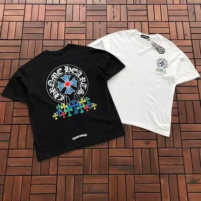 ￥~85 CH🔥OM🔥 HE🔥RTS T-SHIRT 77040846 (im 176CM 58KG iwear size M in the photo)