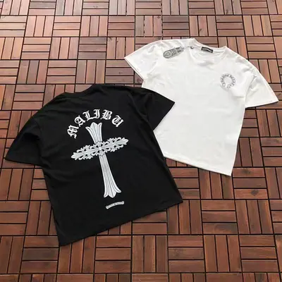 ￥~85 CH🔥OM🔥 HE🔥RTS T-SHIRT 77040811 (im 176CM 58KG iwear size M in the photo)