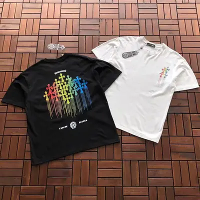 ￥~85 CH🔥OM🔥 HE🔥RTS T-SHIRT 77040806 (im 176CM 58KG iwear size M in the photo)