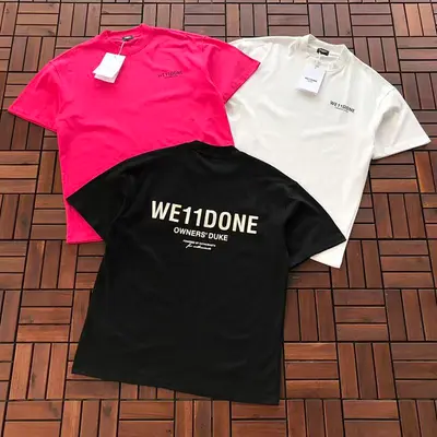 ￥~115 WE11DONE T-SHIRT 55040910 (im 185CM 70KG iwear size S in the photo)