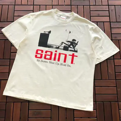 ¥~125 SAINT MICHAEL T-SHIRT 88040909 (im 185CM 70KG iwear size M in the photo)