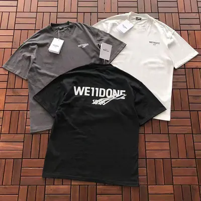￥~115 WE11DONE T-SHIRT 55040917 (im 185CM 70KG iwear size S in the photo)