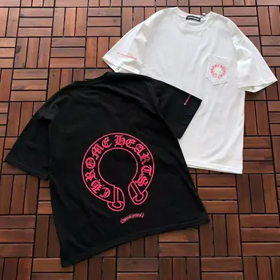 ￥~86 CH🔥OM🔥 HE🔥RTS T-SHIRT 77041079 (im 185CM 70KG iwear size M in the photo)