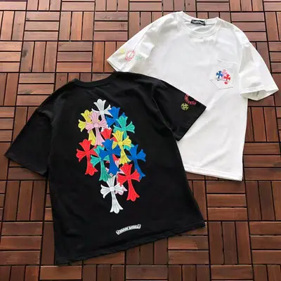 ￥~86 CH🔥OM🔥 HE🔥RTS T-SHIRT 77041071 (im 185CM 70KG iwear size M in the photo)