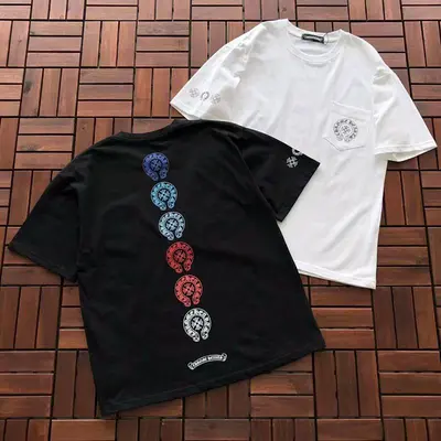 ￥~86 CH🔥OM🔥 HE🔥RTS T-SHIRT 77041074 (im 185CM 70KG iwear size M in the photo)