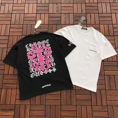 ￥~86 CH🔥OM🔥 HE🔥RTS T-SHIRT 77041069 (im 185CM 70KG iwear size M in the photo)