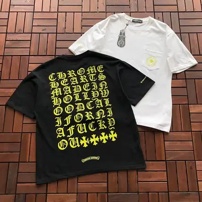 ￥~85 CH🔥OM🔥 HE🔥RTS T-SHIRT 77041059 (im 185CM 70KG iwear size M in the photo)