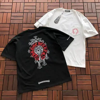 ￥~86 CH🔥OM🔥 HE🔥RTS T-SHIRT 77041054 (im 185CM 70KG iwear size M in the photo)