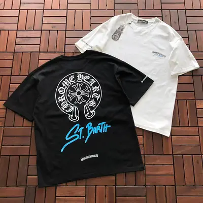 ￥~85 CH🔥OM🔥 HE🔥RTS T-SHIRT 77041053 (im 185CM 70KG iwear size M in the photo)