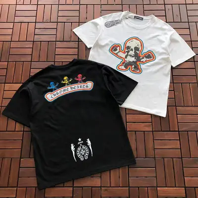 ￥~86 CH🔥OM🔥 HE🔥RTS T-SHIRT 77041056 (im 185CM 70KG iwear size M in the photo)
