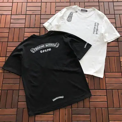 ￥~85 CH🔥OM🔥 HE🔥RTS T-SHIRT 77041023 (im 185CM 70KG iwear size M in the photo)