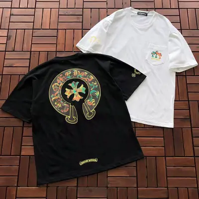 ￥~86 CH🔥OM🔥 HE🔥RTS T-SHIRT 77041075 (im 185CM 70KG iwear size M in the photo)