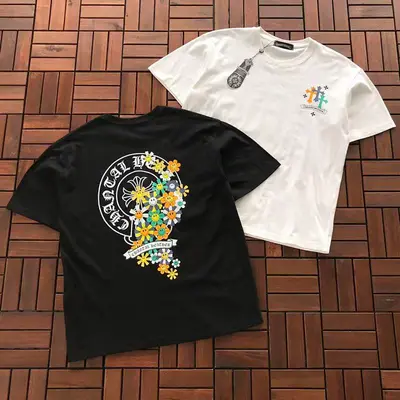 ￥~85 CH🔥OM🔥 HE🔥RTS T-SHIRT 77041041 (im 185CM 70KG iwear size M in the photo)