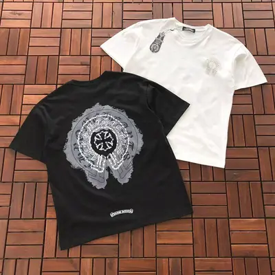 ￥~85 CH🔥OM🔥 HE🔥RTS T-SHIRT 77041027 (im 185CM 70KG iwear size M in the photo)