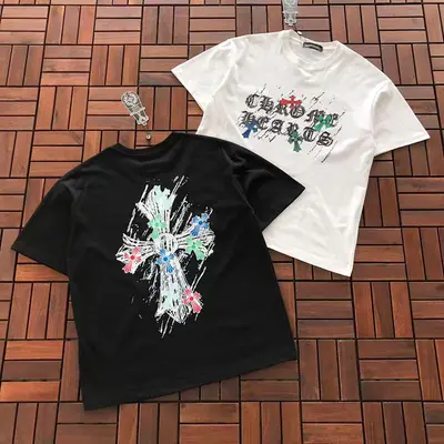 ￥~85 CH🔥OM🔥 HE🔥RTS T-SHIRT 77041031 (im 185CM 70KG iwear size M in the photo)