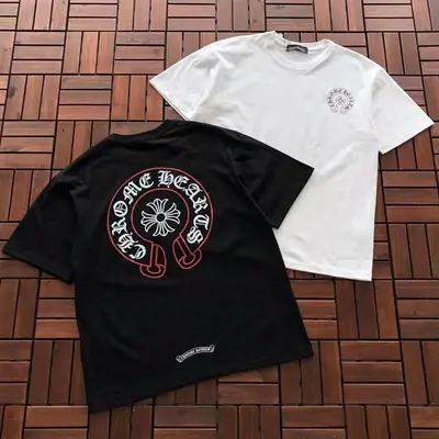 ￥~86 CH🔥OM🔥 HE🔥RTS T-SHIRT 77041081 (im 185CM 70KG iwear size M in the photo)