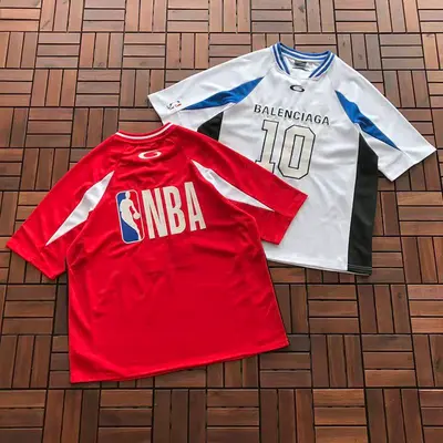 ￥~165 B🔥L🔥🔥🔥IA🔥A & NBA T-SHIRT 77041085 (im 185CM 70KG iwear size 3 in the photo)