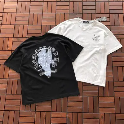 ￥~85 CH🔥OM🔥 HE🔥RTS T-SHIRT 77041020 (im 185CM 70KG iwear size M in the photo)