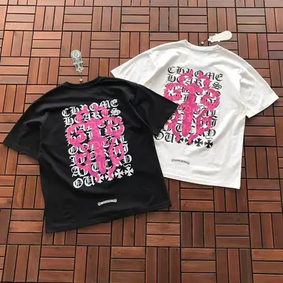 ￥~85 CH🔥OM🔥 HE🔥RTS T-SHIRT 77041019 (im 185CM 70KG iwear size M in the photo)