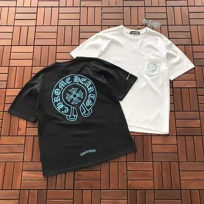 ￥~86 CH🔥OM🔥 HE🔥RTS T-SHIRT 77041017 (im 185CM 70KG iwear size M in the photo)