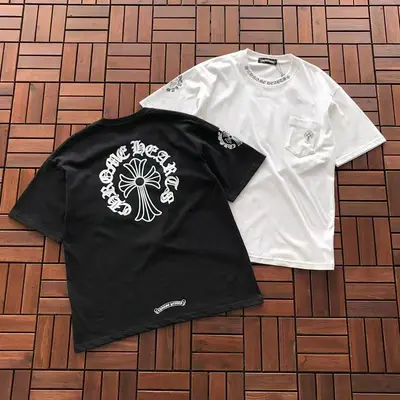 ￥~86 CH🔥OM🔥 HE🔥RTS T-SHIRT 77041016 (im 185CM 70KG iwear size M in the photo)