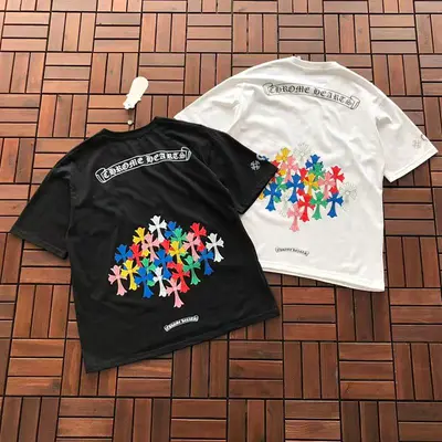￥~86 CH🔥OM🔥 HE🔥RTS T-SHIRT 77041014 (im 185CM 70KG iwear size M in the photo)