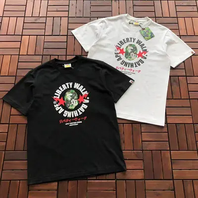 ￥~109 BAPE T-SHIRT 55041132 (im 185CM 70KG iwear size M in the photo)