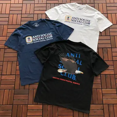 ￥~85 ANTI SOCIAL SOCIAL CLUB T-SHIRT 55041127 (im 185CM 70KG iwear size L in the photo)