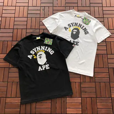 ￥~109 BAPE T-SHIRT 55041124 (im 185CM 70KG iwear size M in the photo)