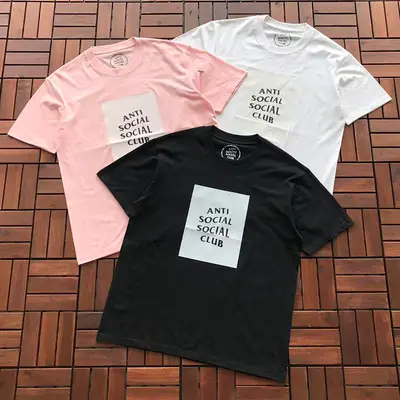 ￥~85 ANTI SOCIAL SOCIAL CLUB T-SHIRT 55041106 (im 185CM 70KG iwear size M in the photo)