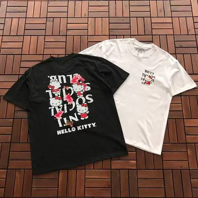￥ ~ 85 ANTI SOCIAL SOCIAL CLUB & HELLO KITTY T-SHIRT 55041246