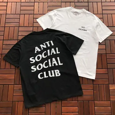 ￥~85 ANTI SOCIAL SOCIAL CLUB T-SHIRT 55041255 (im 185CM 70KG iwear size L in the photo)