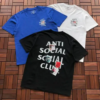 ￥~85 ANTI SOCIAL SOCIAL CLUB T-SHIRT 55041212 (im 185CM 70KG iwear size L in the photo)
