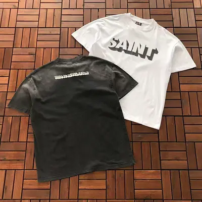 BLACK￥~115 White￥~99 SAINT MICHAEL T-SHIRT 55041319 (im 185CM 70KG iwear size S in the photo)