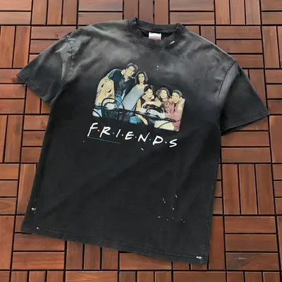 ￥~115 SAINT MICHAEL T-SHIRT 55041321 (im 185CM 70KG iwear size S in the photo)