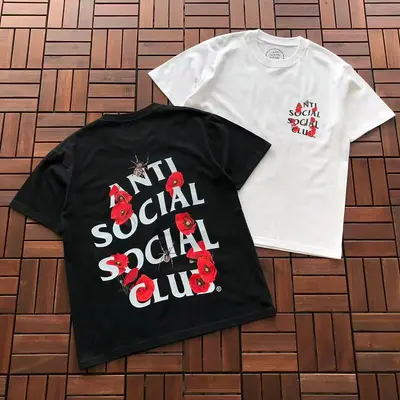 ￥~85 ANTI SOCIAL SOCIAL CLUB T-SHIRT 55041665 (im 185CM 70KG iwear size M in the photo)