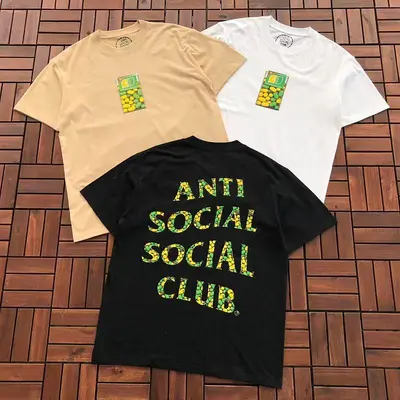 ￥~85 ANTI SOCIAL SOCIAL CLUB T-SHIRT 55041603 (im 185CM 70KG iwear size M in the photo)