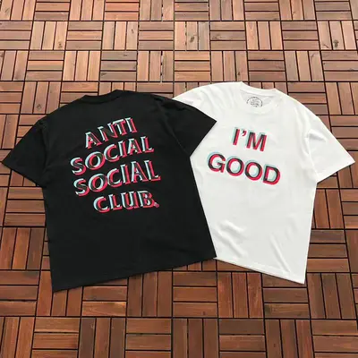 ￥~85 ANTI SOCIAL SOCIAL CLUB T-SHIRT 55041298 (im 185CM 70KG iwear size L in the photo)