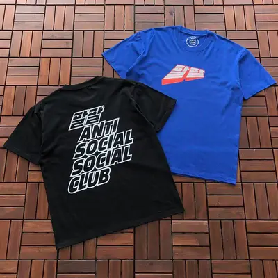 ￥~85 ANTI SOCIAL SOCIAL CLUB T-SHIRT 55041660 (im 185CM 70KG iwear size M in the photo)