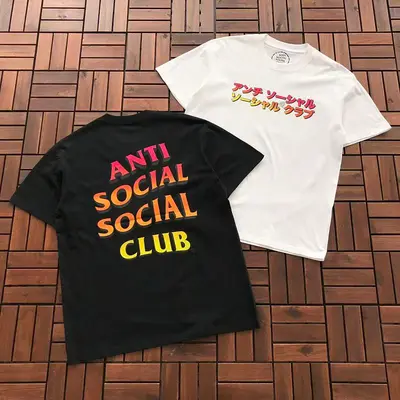 ￥~85 ANTI SOCIAL SOCIAL CLUB T-SHIRT 55041577 (im 185CM 70KG iwear size M in the photo)