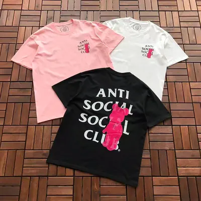¥~85 ANTI SOCIAL SOCIAL CLUB T-SHIRT 55041717 (im 180CM 68KG iwear size M in the photo)