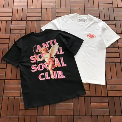 ¥~85 ANTI SOCIAL SOCIAL CLUB T-SHIRT 55041625 (im 185CM 70KG iwear size M in the photo)