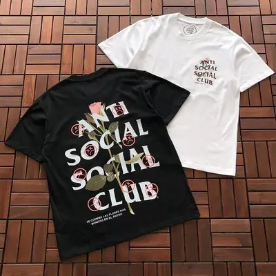 ¥~85 ANTI SOCIAL SOCIAL CLUB T-SHIRT 55041655 (im 185CM 70KG iwear size M in the photo)